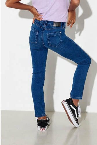 Only KIDS high waist skinny jeans KONROYAL met biologisch katoen stonewashed Blauw Meisjes Katoen (biologisch) 140 - Foto 2