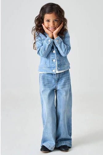 ONLY KIDS MINI spijkerjas light blue denim Blauw Effen - Foto 3