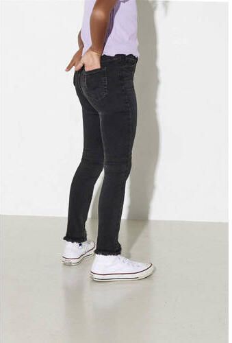 Only KIDS skinny jeans KONBLUSH black denim Zwart Meisjes Stretchdenim 140 - Foto 2