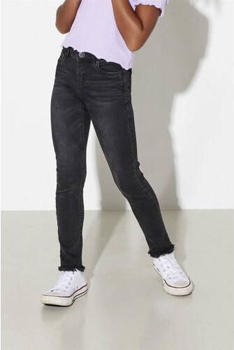 Only KIDS skinny jeans KONBLUSH black denim Zwart Meisjes Stretchdenim 140 - Foto 3