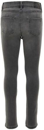 Only KIDS skinny jeans KONROYAL met katoen grijs stonewashed Effen 158 - Foto 1