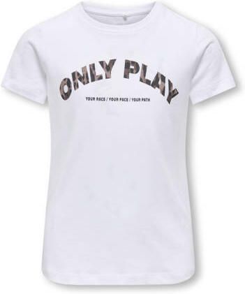 ONLY PLAY GIRLS sportshirt wit Sport t-shirt Meisjes Katoen Ronde hals - Foto 3