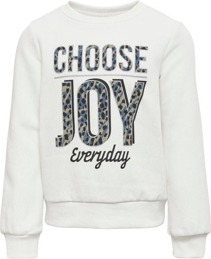 KIDS ONLY Sweatshirt KOGLENA L S JOY O-NECK BOX SWT