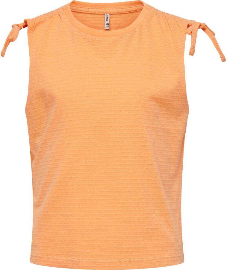 Only KIDS GIRL T-shirt KOGOLIVIE oranje Meisjes Katoen Ronde hals Effen 110 116 - Foto 2