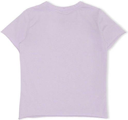 Only KIDS MINI T-shirt met printopdruk lila Paars Meisjes Katoen Ronde hals 104