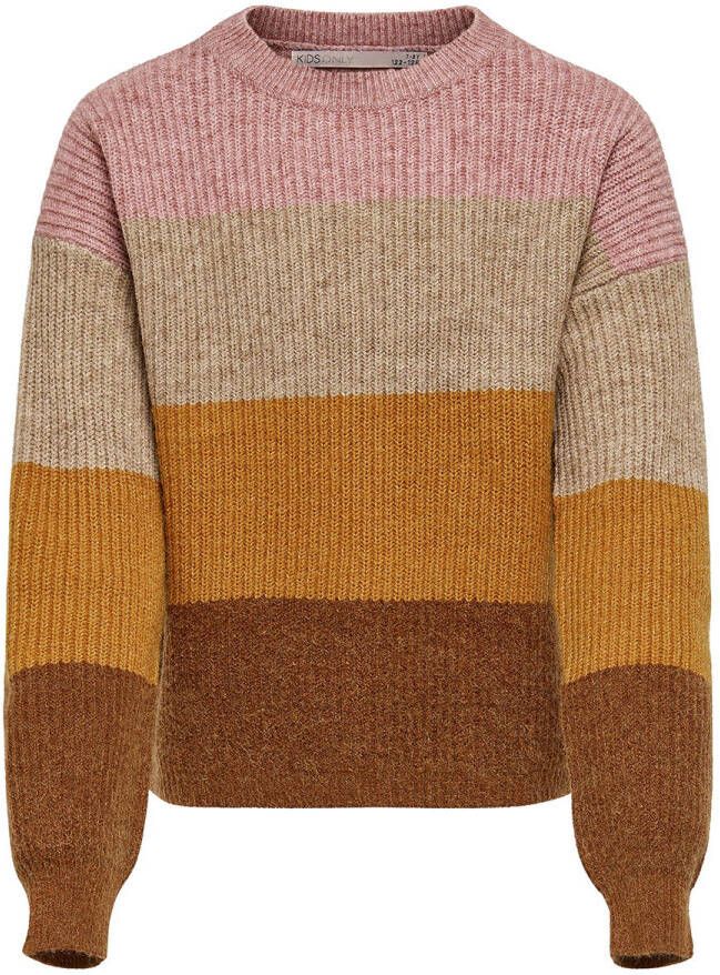 Only Gebreide pullover in colour-blocking-design model 'KONSANDY'