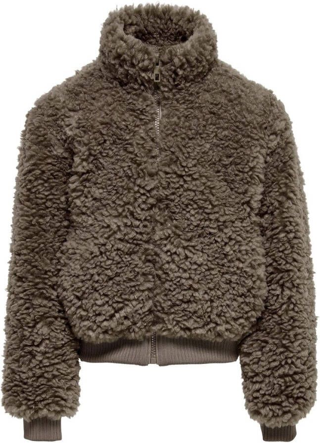 Only Sweatjack met teddybont model 'KONELLIE SHERPA BOMBER'