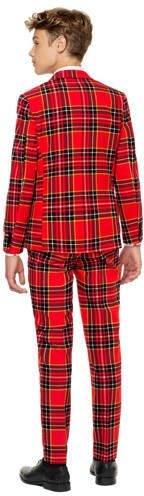 OppoSuits geruit kostuum The Lumberjack rood Jongens Polyester Reverskraag 110 116 - Foto 5
