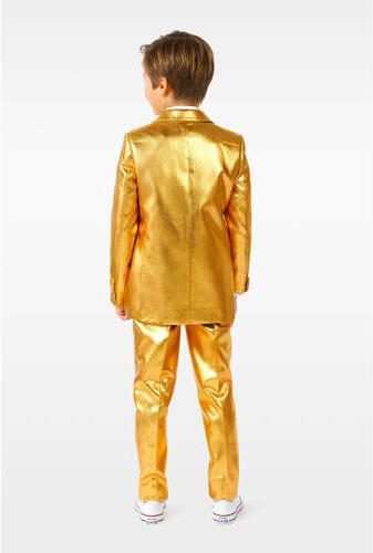 OppoSuits kostuum Groovy goud Jongens Polyester Klassieke kraag Effen 146 152 - Foto 2