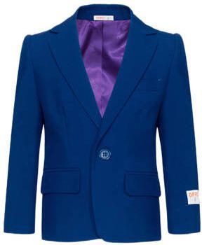 OppoSuits kostuum Navy Royale blauw Jongens Polyester Reverskraag Effen 110 116