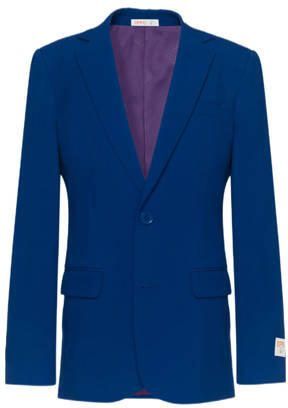 OppoSuits kostuum Navy Royale blauw Jongens Polyester Reverskraag Effen 158 164