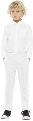 OppoSuits kostuum wit Jongens Polyester Reverskraag Effen 110 116 - Foto 1