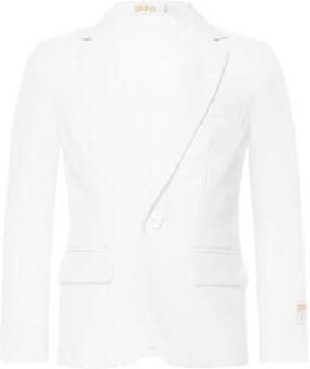 OppoSuits kostuum wit Jongens Polyester Reverskraag Effen 110 116 - Foto 2