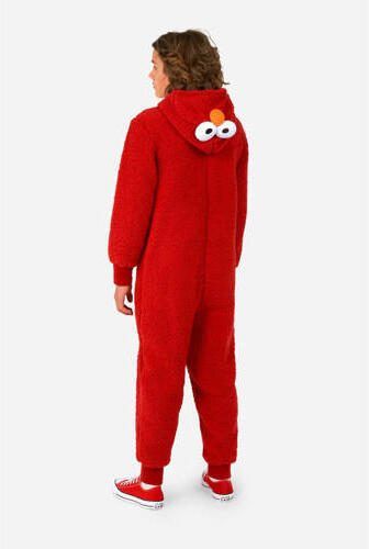 OppoSuits onesie Elmo rood Jongens Polyester Capuchon All over print 146 152