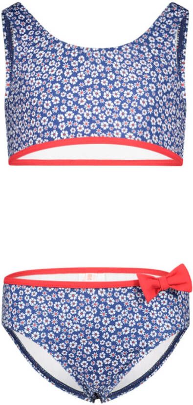 Orange Stars crop bikini blauw wit rood Meisjes Gerecycled polyester (duurzaam) 140-146