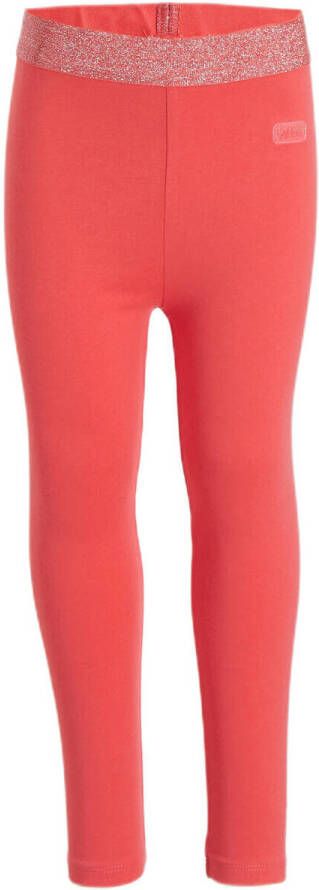 Orange Stars high waist legging Marjet roze Meisjes Stretchkatoen Effen 104