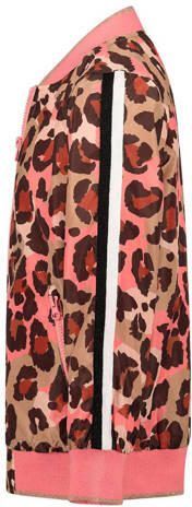Orange Stars bomberjack met all over print roze beige Jas Meisjes Polyester Opstaande kraag 116-122 - Foto 4