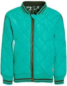 Orange Stars bomberjack zomer Marcella jacket reversible met all over print turquoise Jas Blauw Meisjes Polyester Opstaande kraag 140 - Foto 2