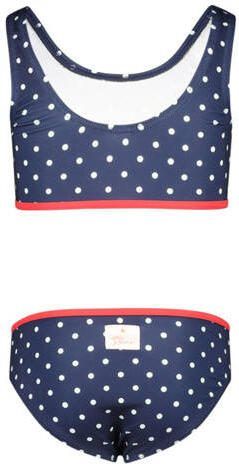 Orange Stars crop bikini met stippen donkerblauw wit Meisjes Polyester 128-134 - Foto 2