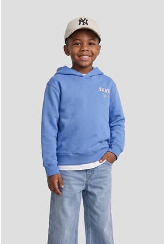Orange Stars hoodie met tekstprint blauw Sweater Tekst - Foto 2