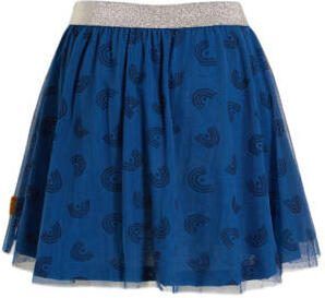Orange Stars korte rok Pei met all over print blauw Meisjes Polyester All over print 110 116