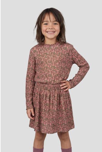 Orange Stars longsleeve met print Bruin Meisjes Polyester Opstaande kraag - Foto 2