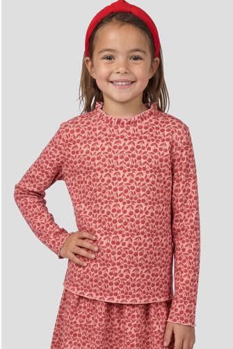 Orange Stars longsleeve met print roze Meisjes Polyester Opstaande kraag - Foto 3