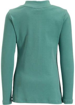 Orange Stars longsleeve Nanda mintgroen Meisjes Katoen Opstaande kraag 116