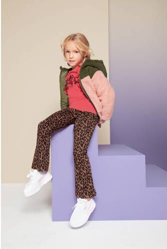 Orange Stars longsleeve Neelke met tekstopdruk roze Meisjes Katoen Ronde hals 104 - Foto 2