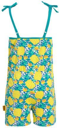 Orange Stars playsuit Marijke met all over print multi Meisjes Stretchkatoen Vierkante hals 116 - Foto 4