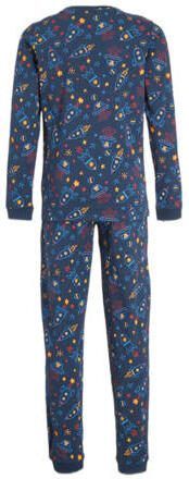 Orange Stars pyjama met all over print donkerblauw Jongens Katoen Ronde hals 104 - Foto 2