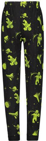 Orange Stars pyjama met all over print zwart Jongens Katoen Ronde hals 116 - Foto 2