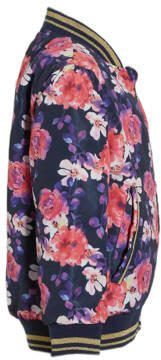 Orange Stars reversible bomberjack zomer Marcella jacket reversible met all over print donkerblauw Jas Meisjes Polyester Opstaande kraag 116 - Foto 4