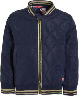 Orange Stars reversible bomberjack zomer Marcella jacket reversible met all over print donkerblauw Jas Meisjes Polyester Opstaande kraag 116 - Foto 3