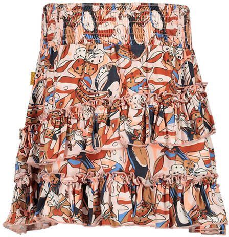 Orange Stars rok met all over print multi Meisjes Katoen All over print 128-134 - Foto 2