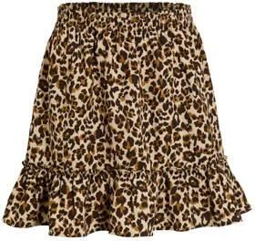 Orange Stars rok Riv panterprint beige Meisjes Polyester Dierenprint