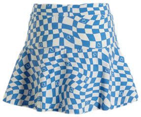 Orange Stars skort Pia met all over print blauw wit Rok Meisjes Katoen 110 116