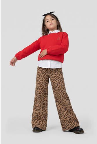 Orange Stars sweater met backprint rood Meisjes Katoen Ronde hals Backprint - Foto 3