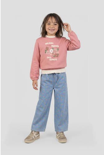 Orange Stars sweater met print roze Meisjes Katoen Ronde hals Printopdruk - Foto 3