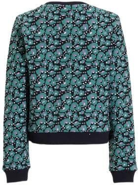 Orange Stars sweater Nelleke met all over print groen blauw Trui Meisjes Katoen Ronde hals 104