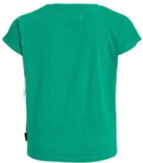 Orange Stars T-shirt Marcelle met printopdruk groen Meisjes Katoen Ronde hals 116 - Foto 2