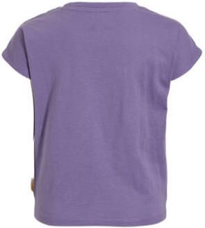 Orange Stars T-shirt Marcelle met printopdruk paars Meisjes Katoen Ronde hals 104 - Foto 2