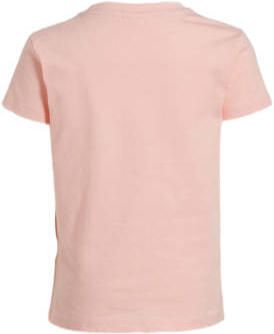 Orange Stars T-shirt Mariska met printopdruk roze Meisjes Stretchkatoen Ronde hals 104 - Foto 2