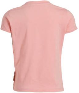Orange Stars T-shirt Marjanne met printopdruk en pailletten roze Meisjes Stretchkatoen Ronde hals 104 - Foto 2