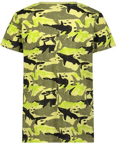 Orange Stars T-shirt met all over print geel Jongens Katoen Ronde hals 104 - Foto 2