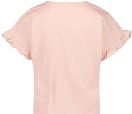 Orange Stars T-shirt met printopdruk roze Meisjes Stretchkatoen Ronde hals 104-110 - Foto 2