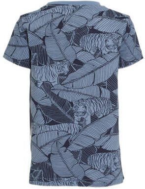 Orange Stars T-shirt Michael met all over print blauw Jongens Katoen Ronde hals 104 - Foto 2