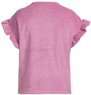 Orange Stars T-shirt paars Meisjes Badstof Ronde hals Effen - Foto 2