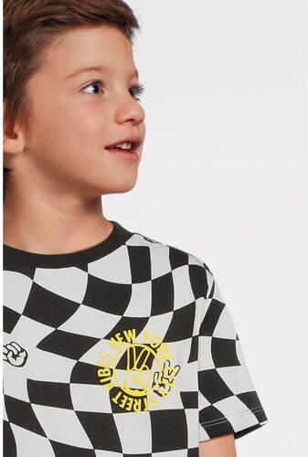 Orange Stars T-shirt Pedro met all over print zwart wit Jongens Katoen Ronde hals 110 116 - Foto 2