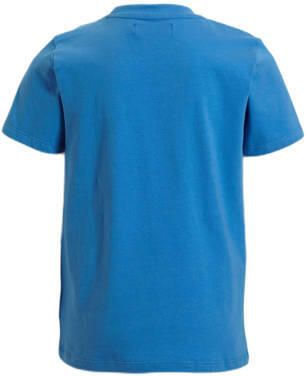 Orange Stars T-shirt Piet met printopdruk blauw Jongens Katoen Ronde hals 110 116